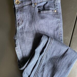 a.n.a Men's Navy Slim Straight Jeans